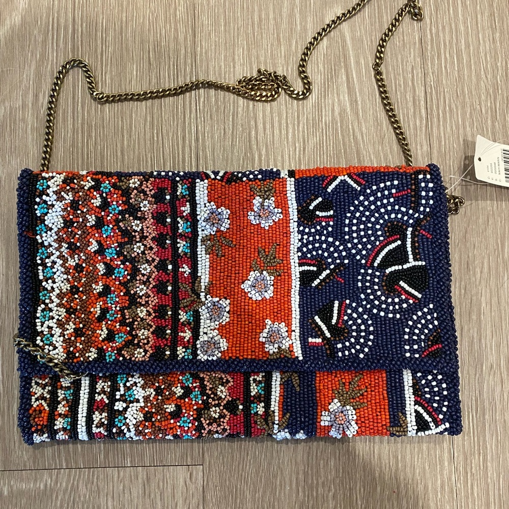 Anthropolgie : Brand new beaded purse! Colorful!